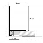 Minileiste SL16X5 aluminum skirting board - Image 7