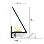 Minileiste SLED16X5 aluminum skirting board - Image 7