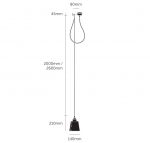 Подвесной светильник Hooked 1.0 / Small / Cross / Graphite Buster + Punch — изображение 4