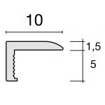 ClipList alumīnija grīdlīstes 1×10 - Image 7