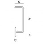 ClipList CLQ30X10 aluminium skirting board - Image 4