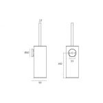 Wall toillet brush IN.44.205.P JNF - Image 6