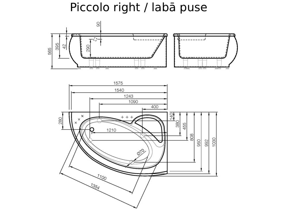 piccola-right Piccola Bathtub Vispool - Image 8