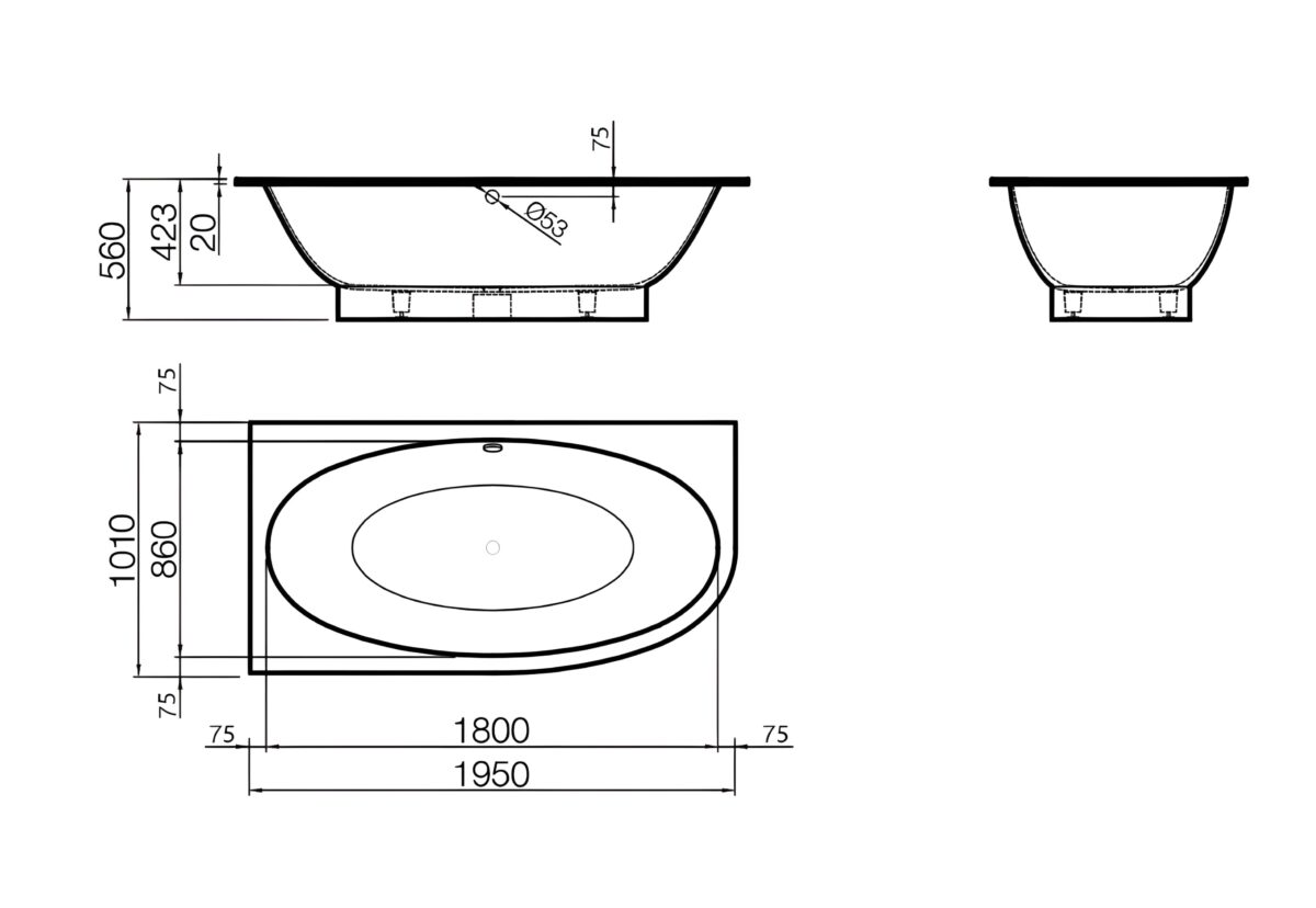 Gemma 3L Bathtub Vispool - Image 5