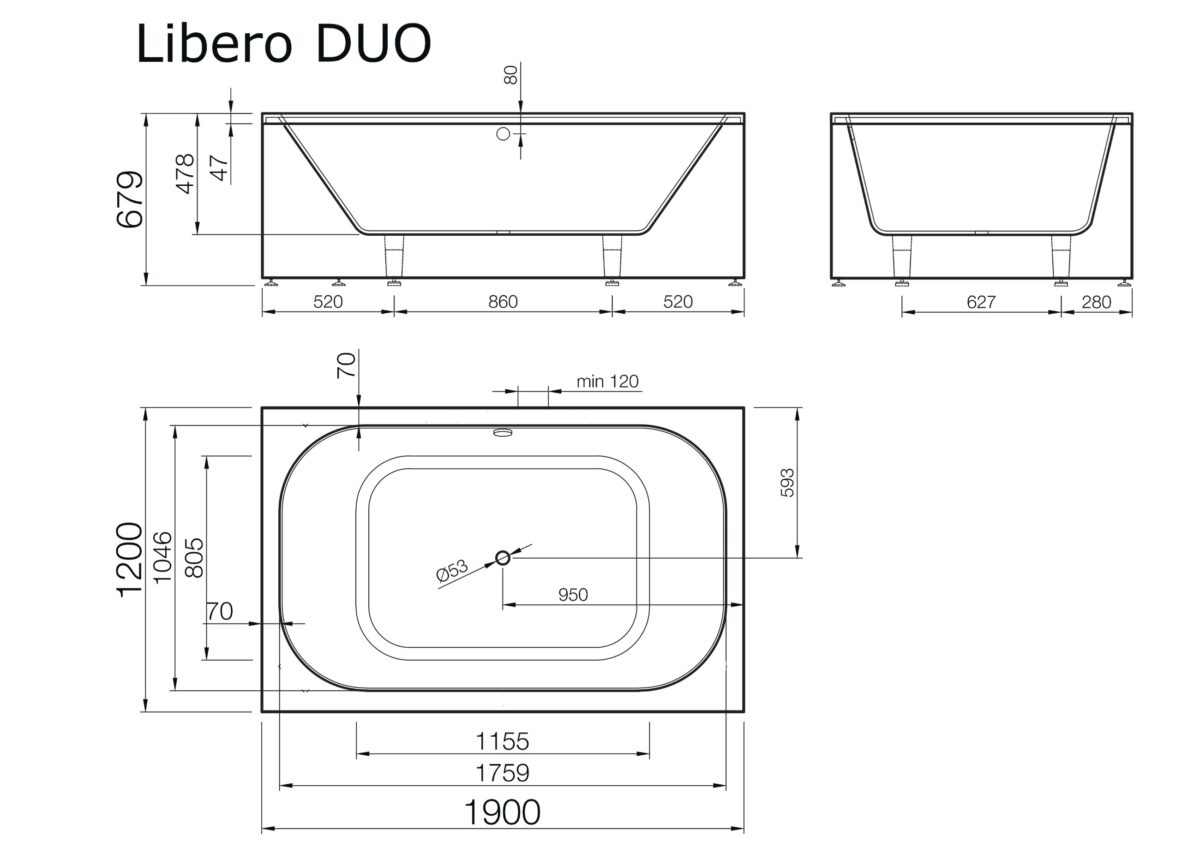Libero Duo Bathtub Vispool - Image 6
