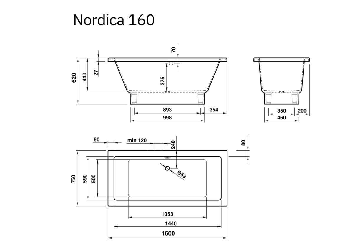 Nordica 160 Bathtub Vispool - Image 6