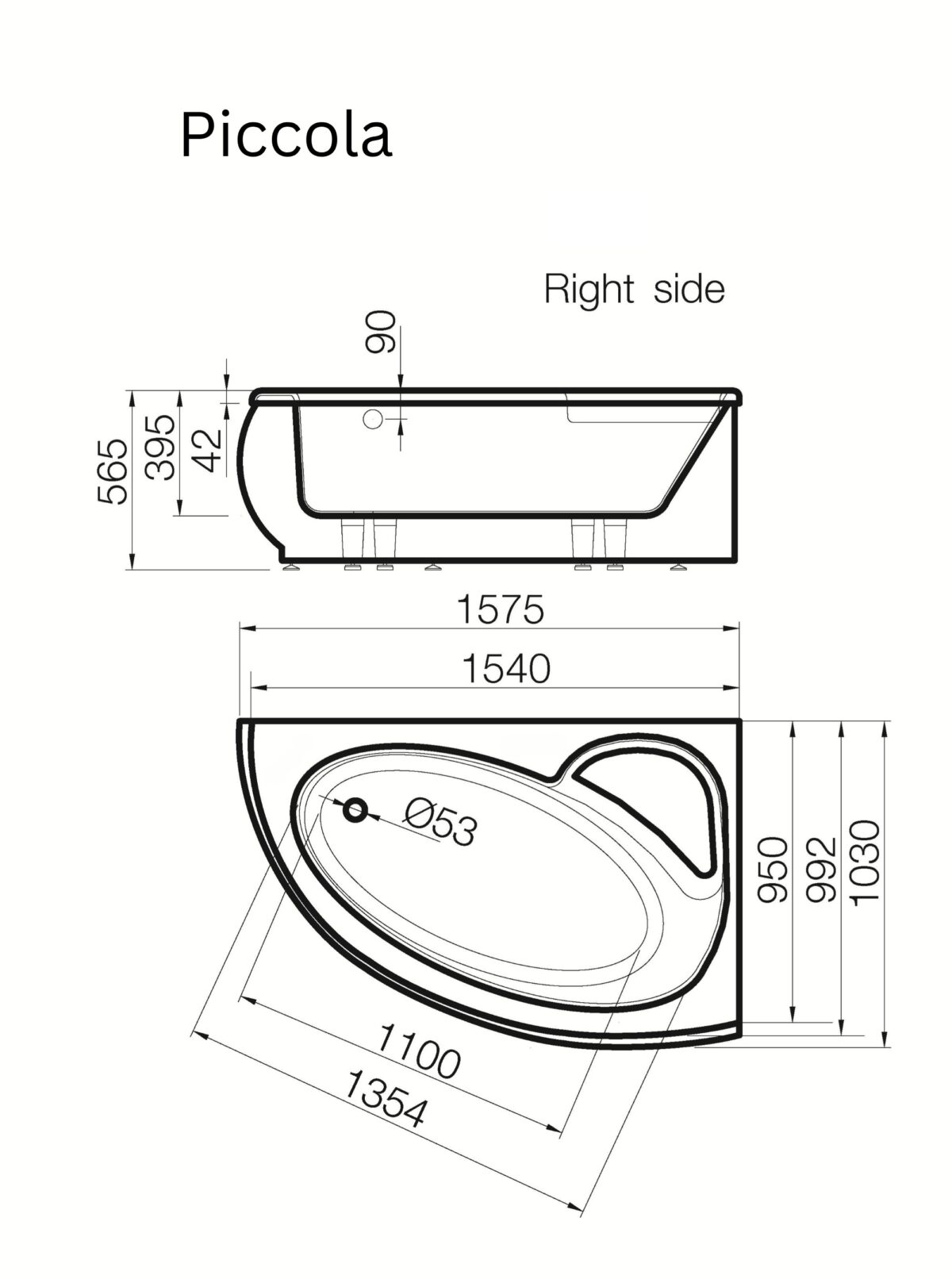 Piccola Bathtub Vispool - Image 11