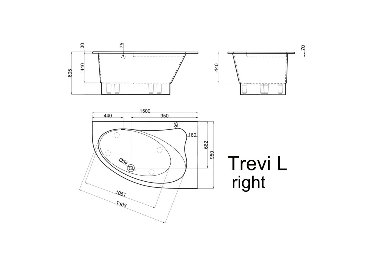 Trevi L Bathtub Vispool - Image 11