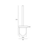 Туалетная щётка с настенным креплением JNF IN.43.167 — изображение 4