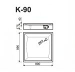 Shower tray K-90 - Image 2