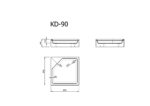 Shower tray KD-90 - Image 2