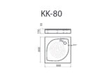 Shower tray KK-80 - Image 2