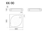 Shower tray KK-90 - Image 2