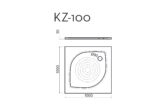 Shower tray KZ-100 - Image 2