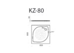 Shower tray KZ-80 - Image 2