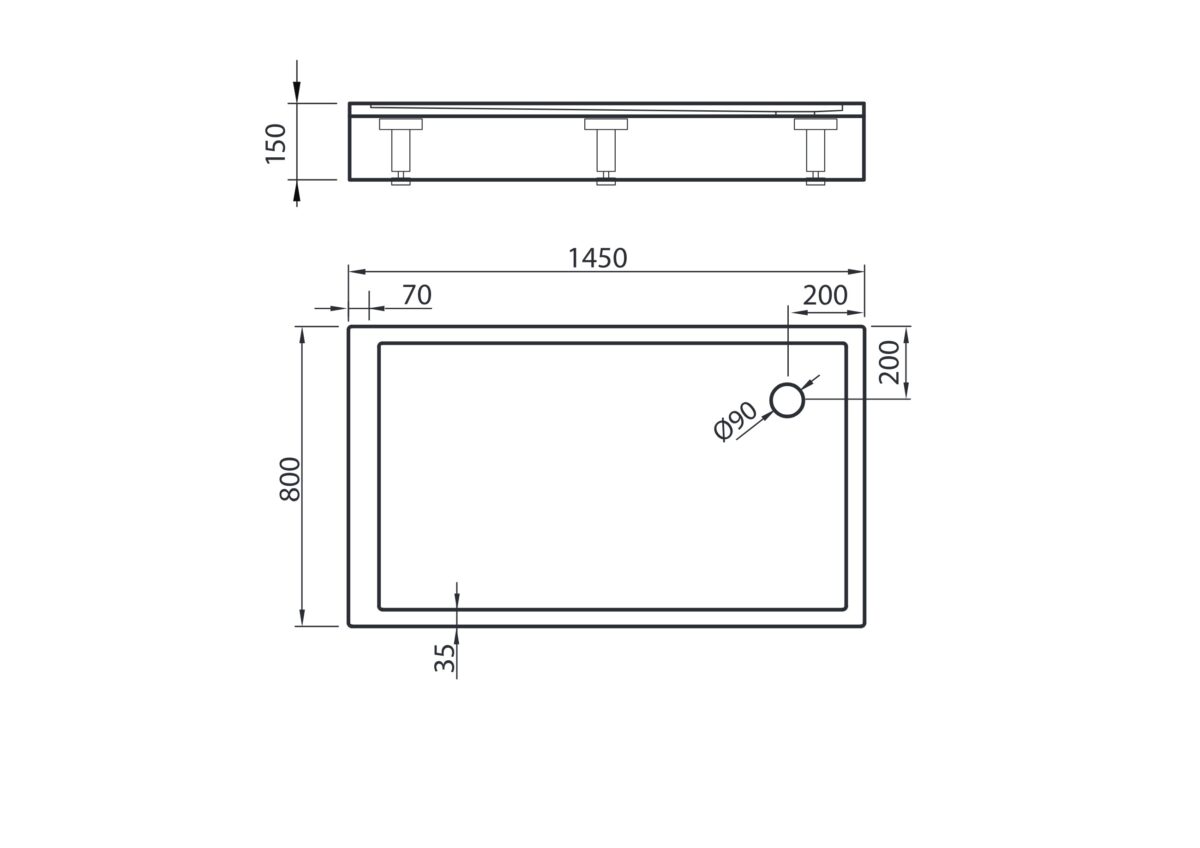 Shower tray QQ-145 R - Image 2