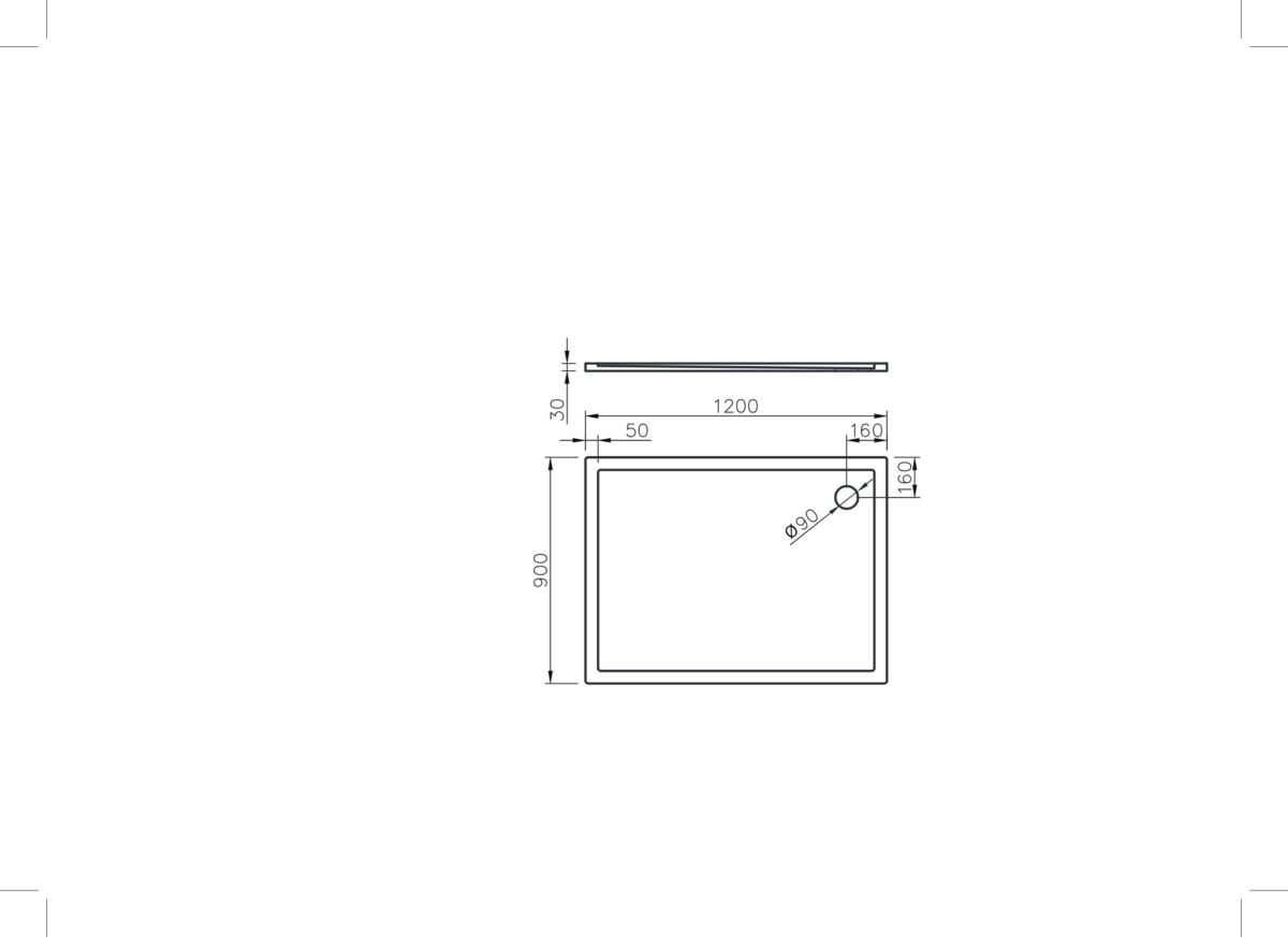 Shower tray QZ-120 - Image 2