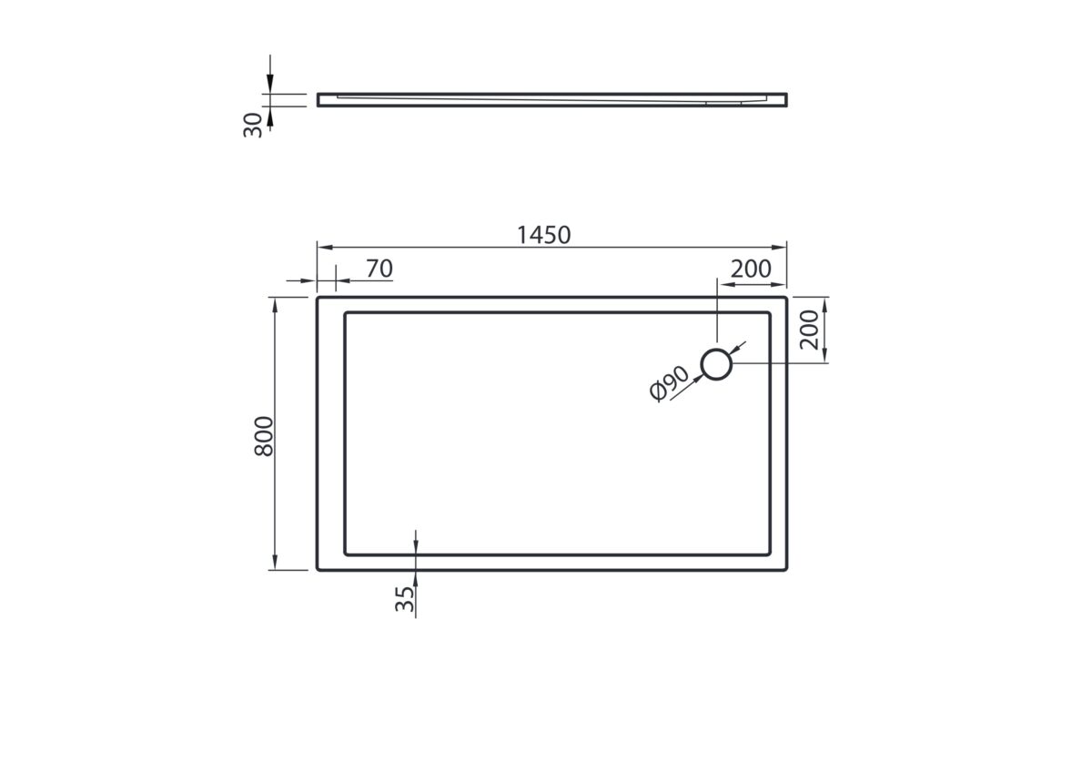 Shower tray QZ-145 R - Image 2
