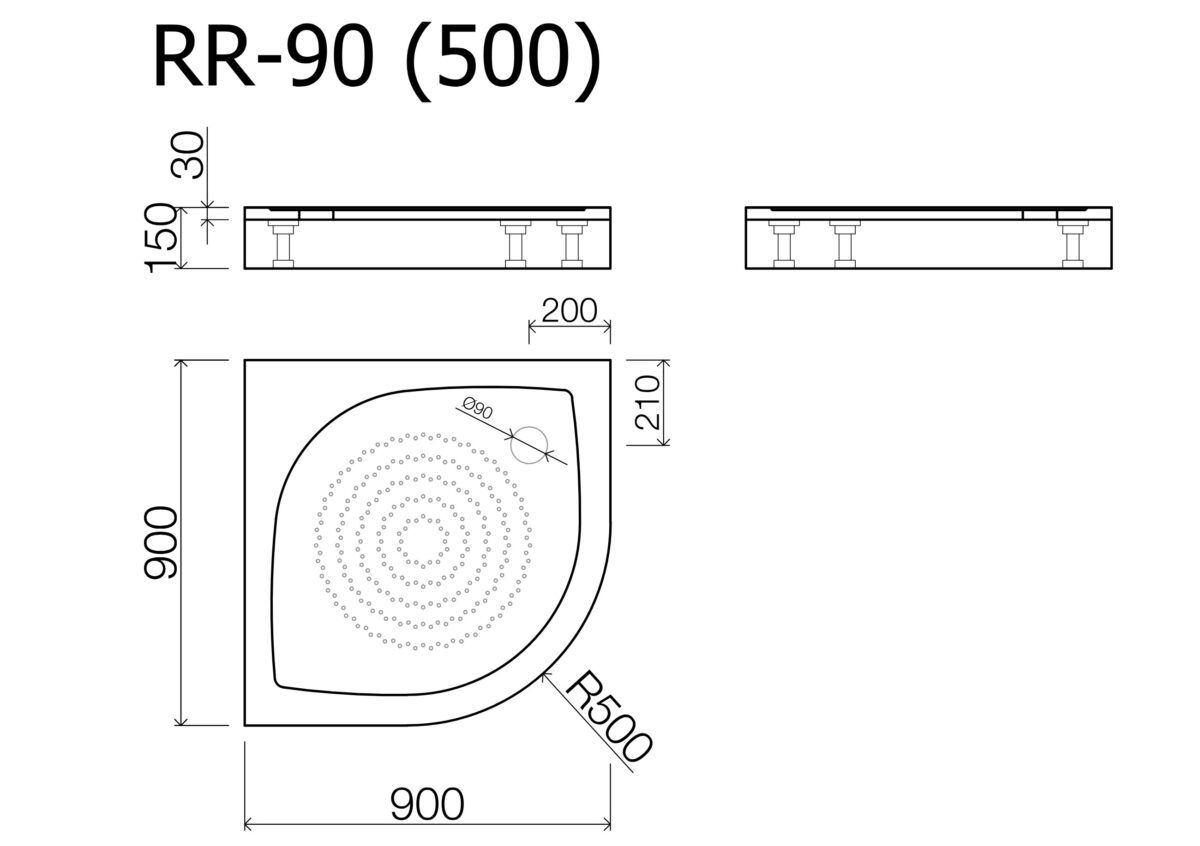 Dušas paliktnis RR 90-500 - Image 2