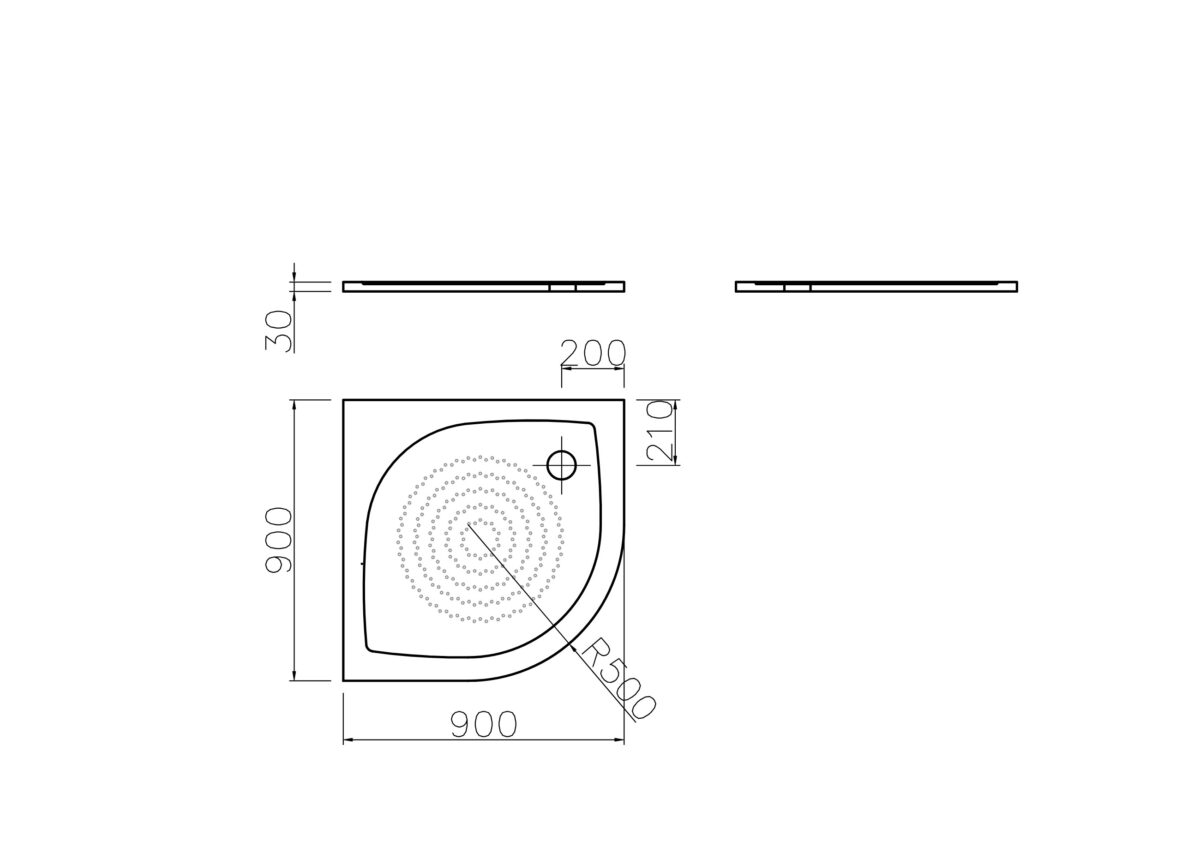 Shower tray RZ 90-500 - Image 2