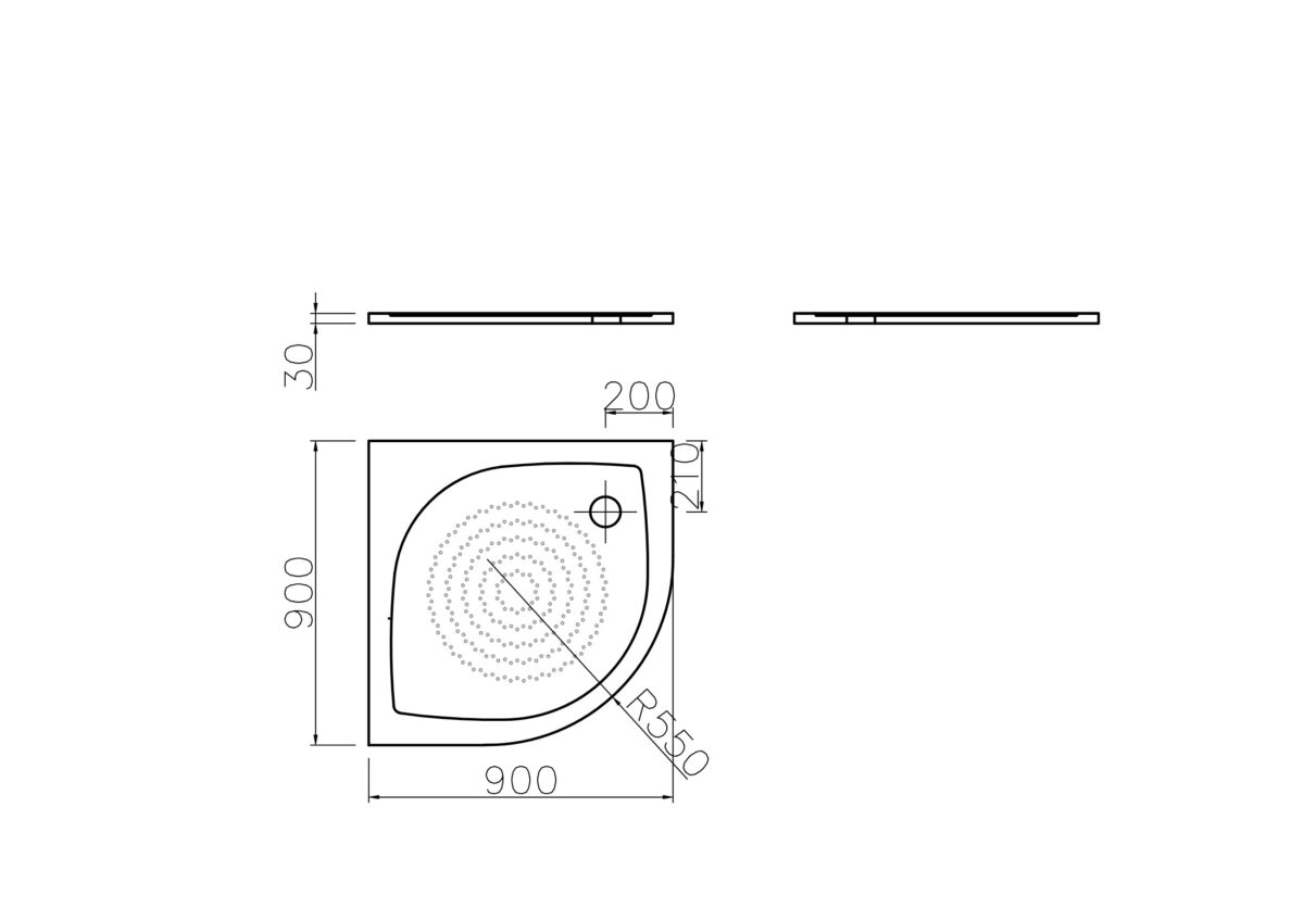 Shower Tray RZ 90-550 - Image 2